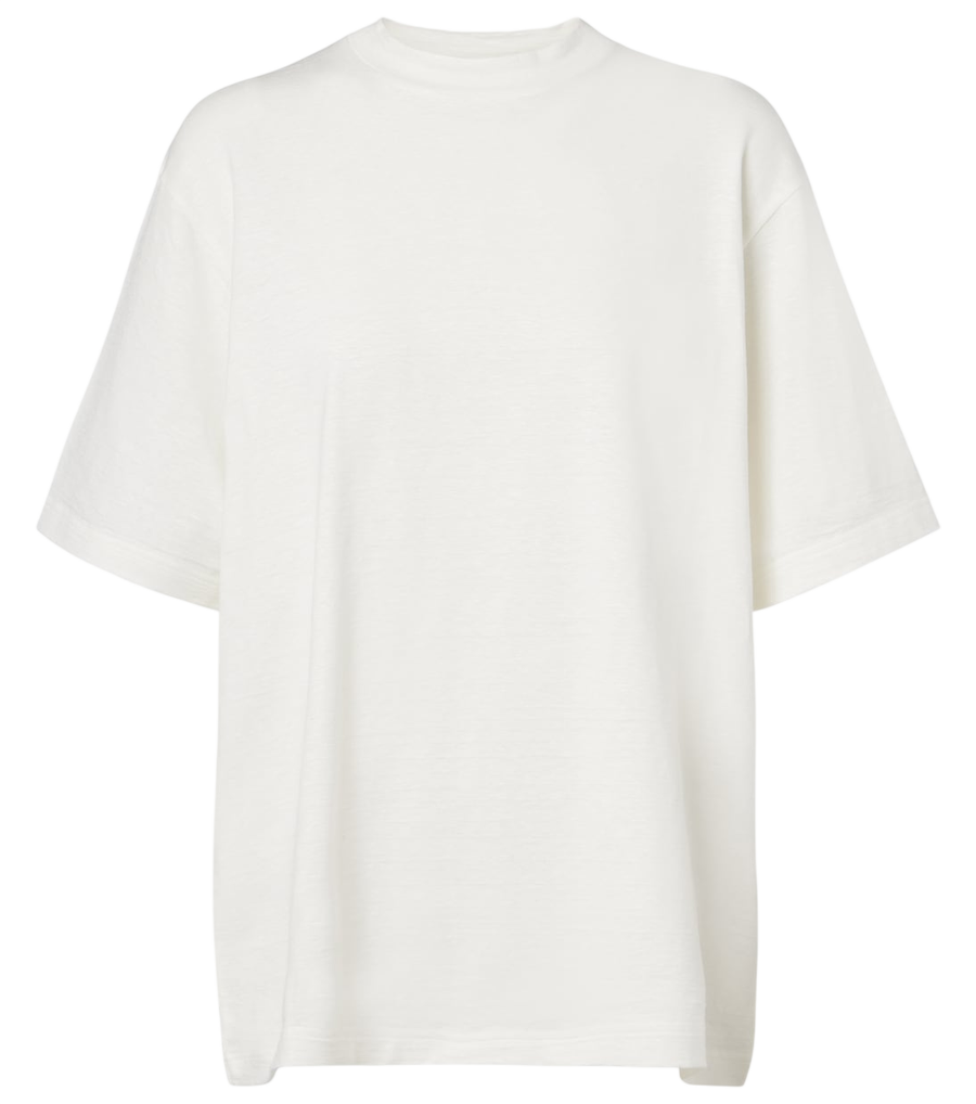 The Row Estavo oversized linen-blend T-shirt