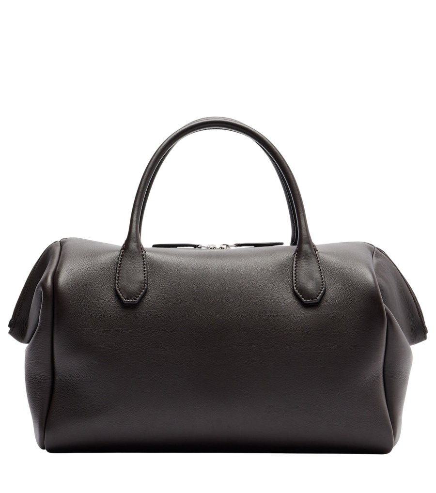 The Row Faye leather bowling bag