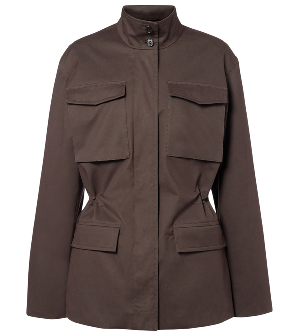 The Row Floriane cotton and cashmere field jacket