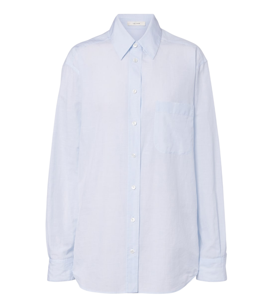 Camisa de cambray de algodón Row Gavina
