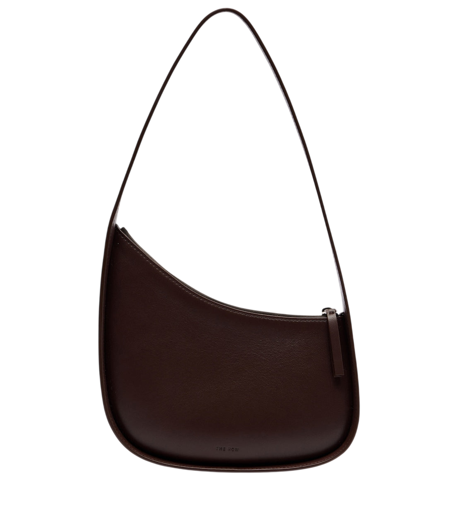The Row Half Moon leather shoulder bag