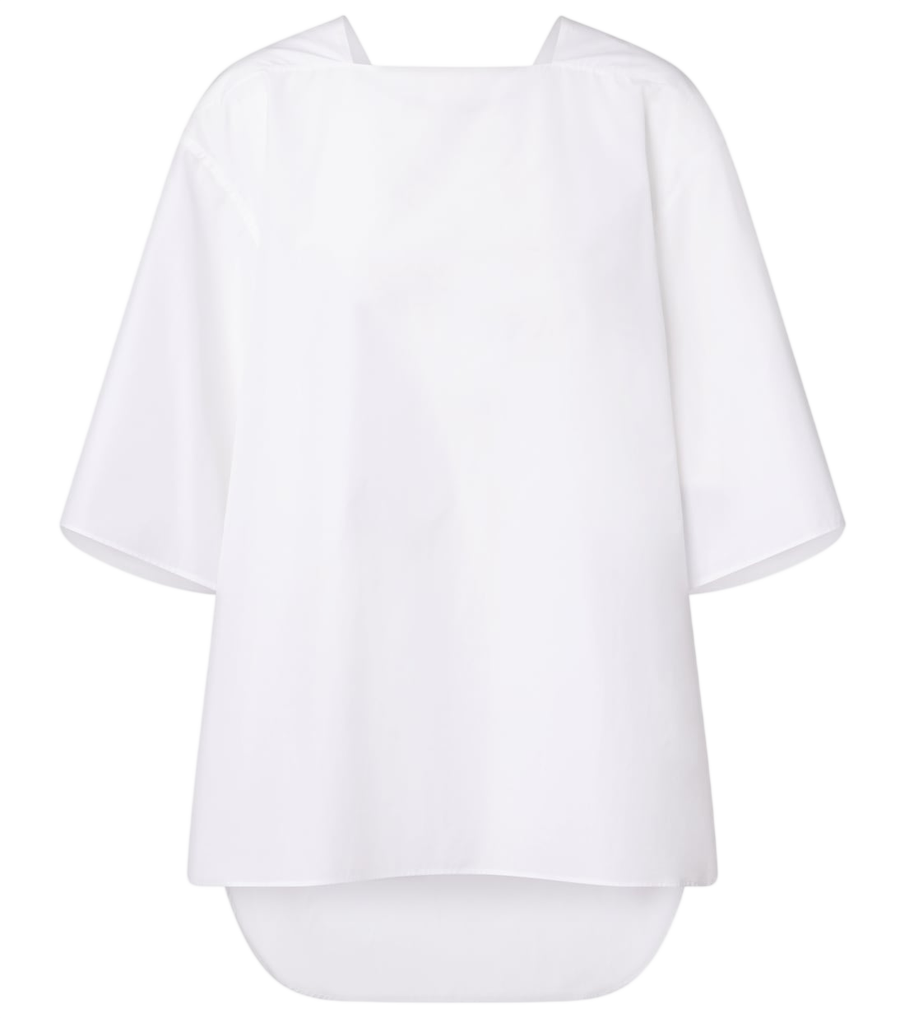 Top de popelina de algodón Hamza de The Row