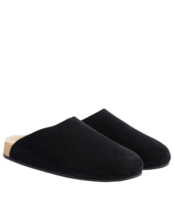 The Row Hudson Two suede mules