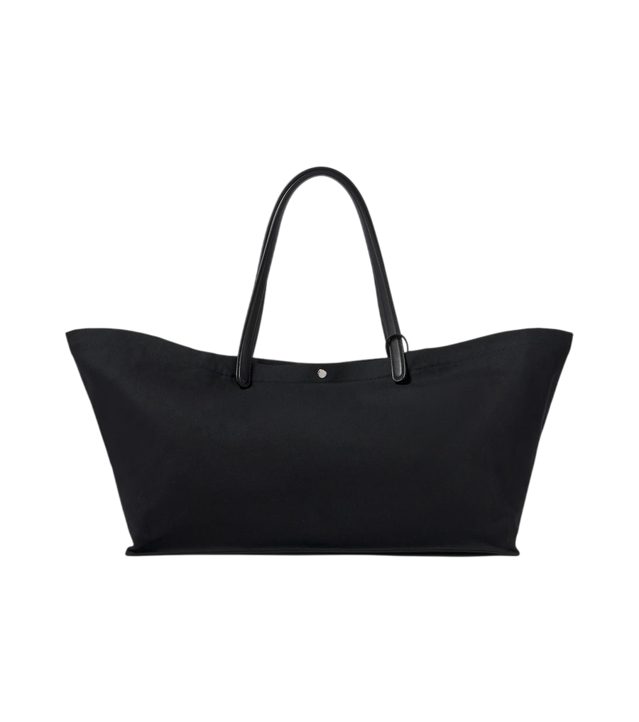 The Row Idaho XL leather-trimmed canvas tote bag