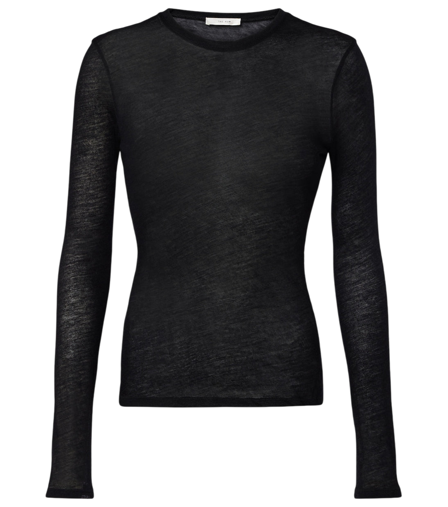 The Row Iverness knitted cashmere top