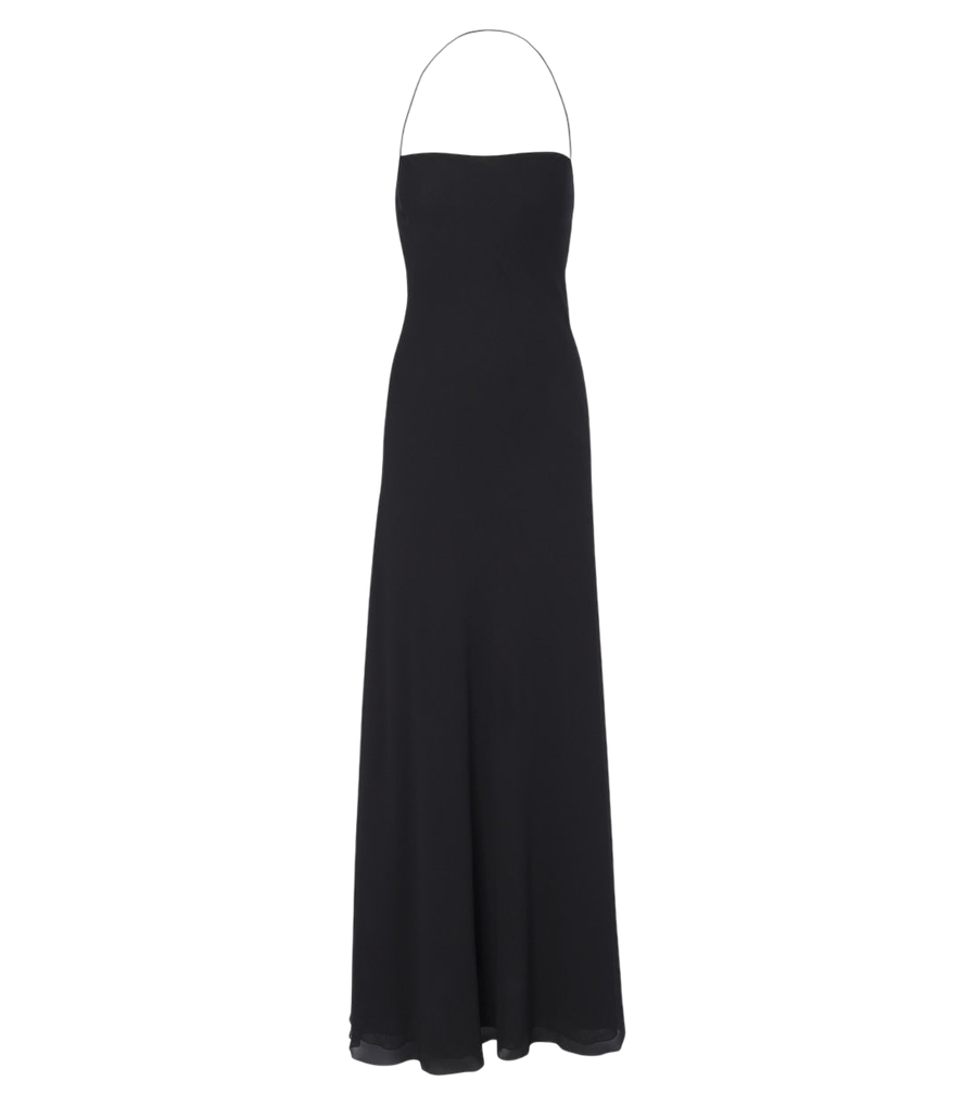 The Row Javier silk georgette gown