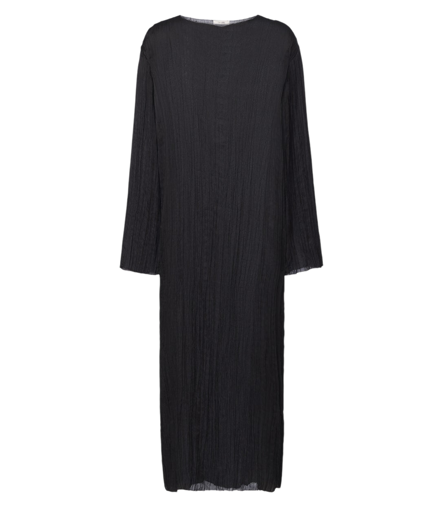 The Row Joma pleated silk midi dress