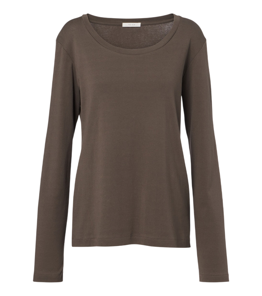 The Row Kalto cotton jersey top