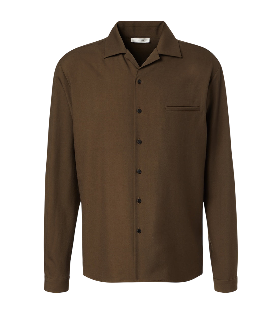 The Row Kanta wool shirt