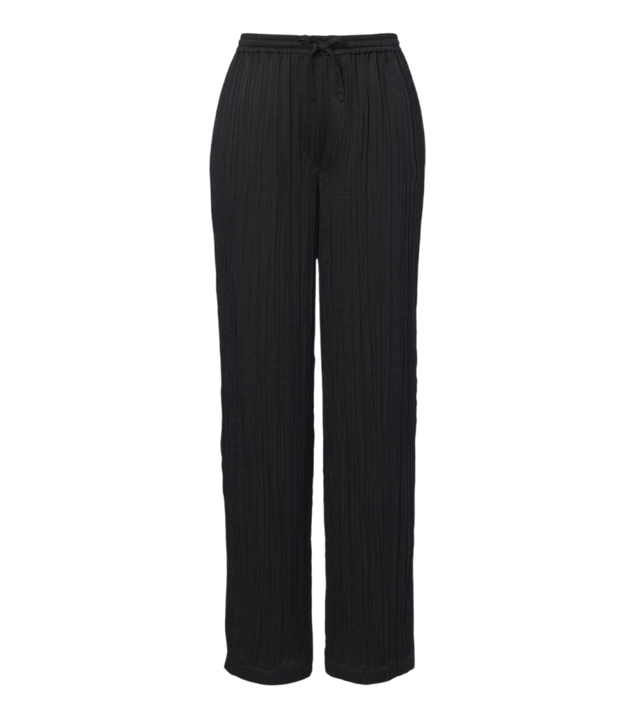 The Row Kriza plissé silk wide-leg pants