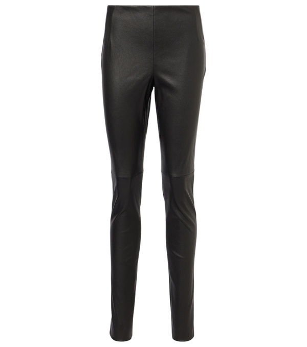 The Row Lakun leather skinny pants