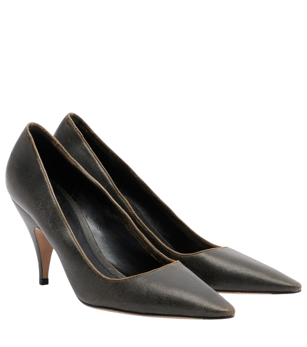 The Row Liisa Three leather pumps