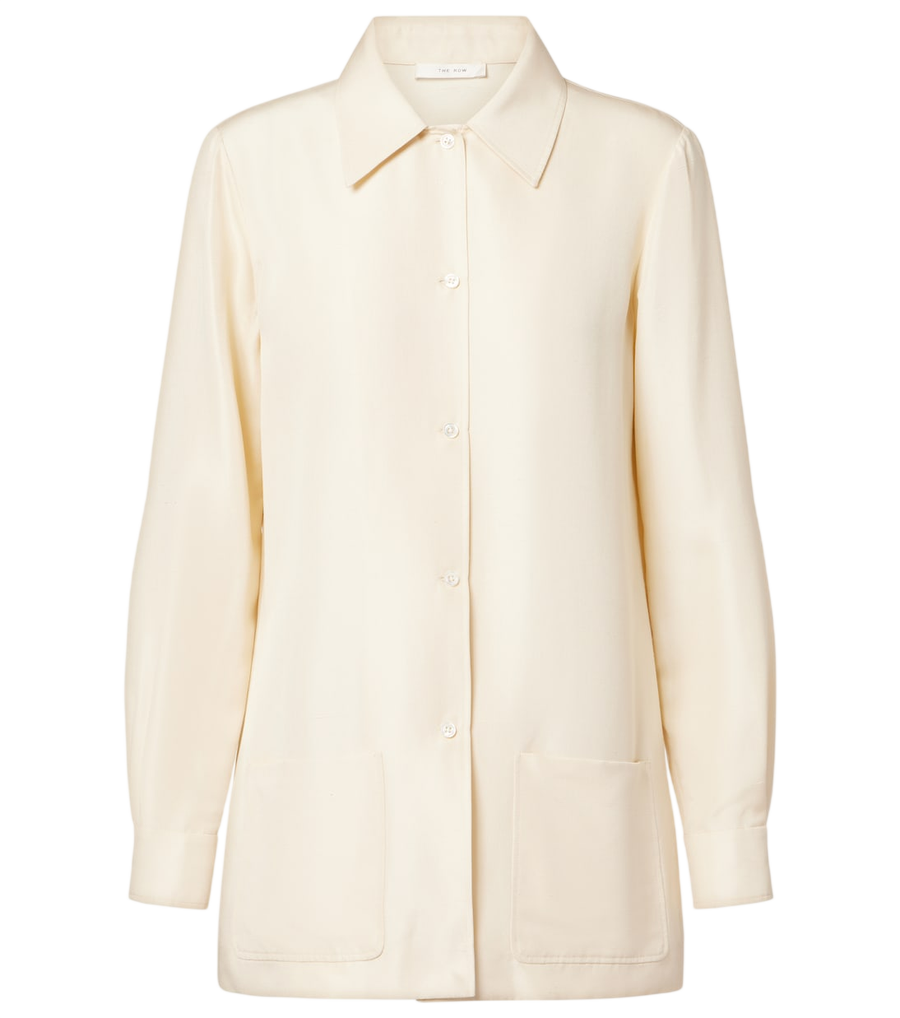 The Row Lucetta silk shirt