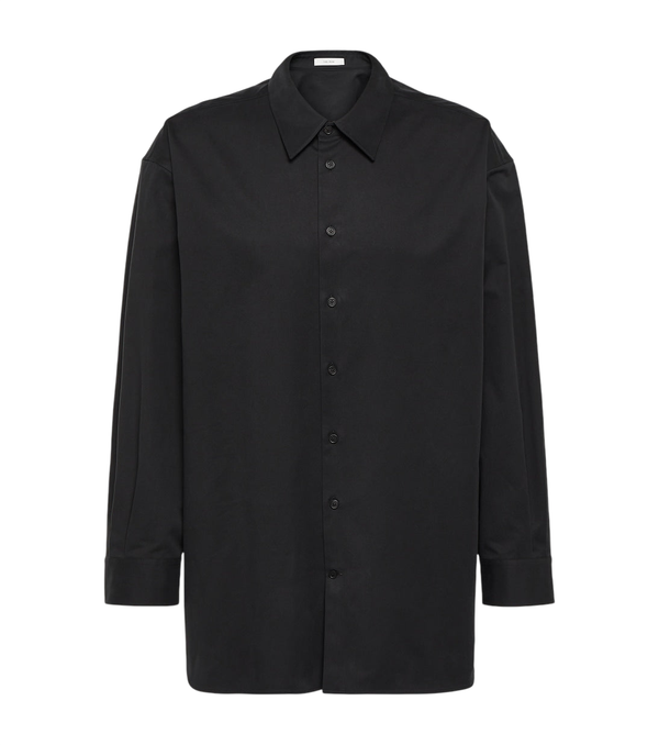 The Row Lukre oversized cotton-blend poplin shirt