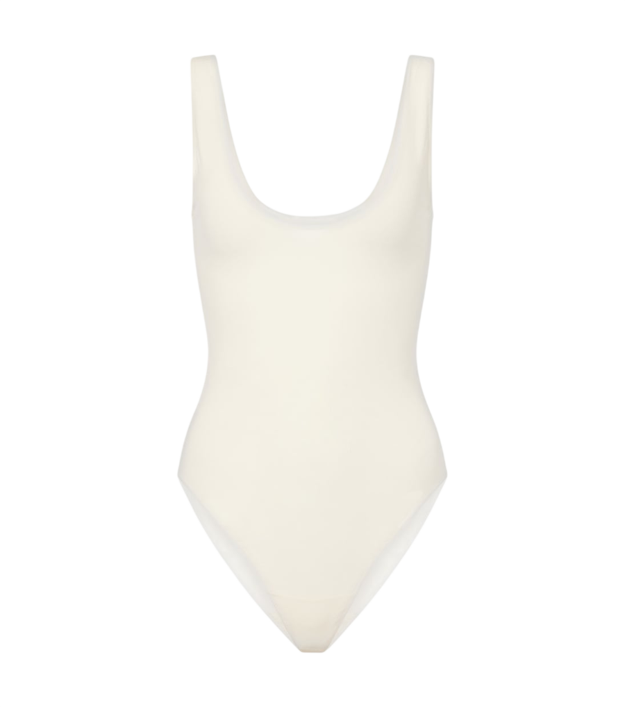 The Row Mandie silk-blend bodysuit