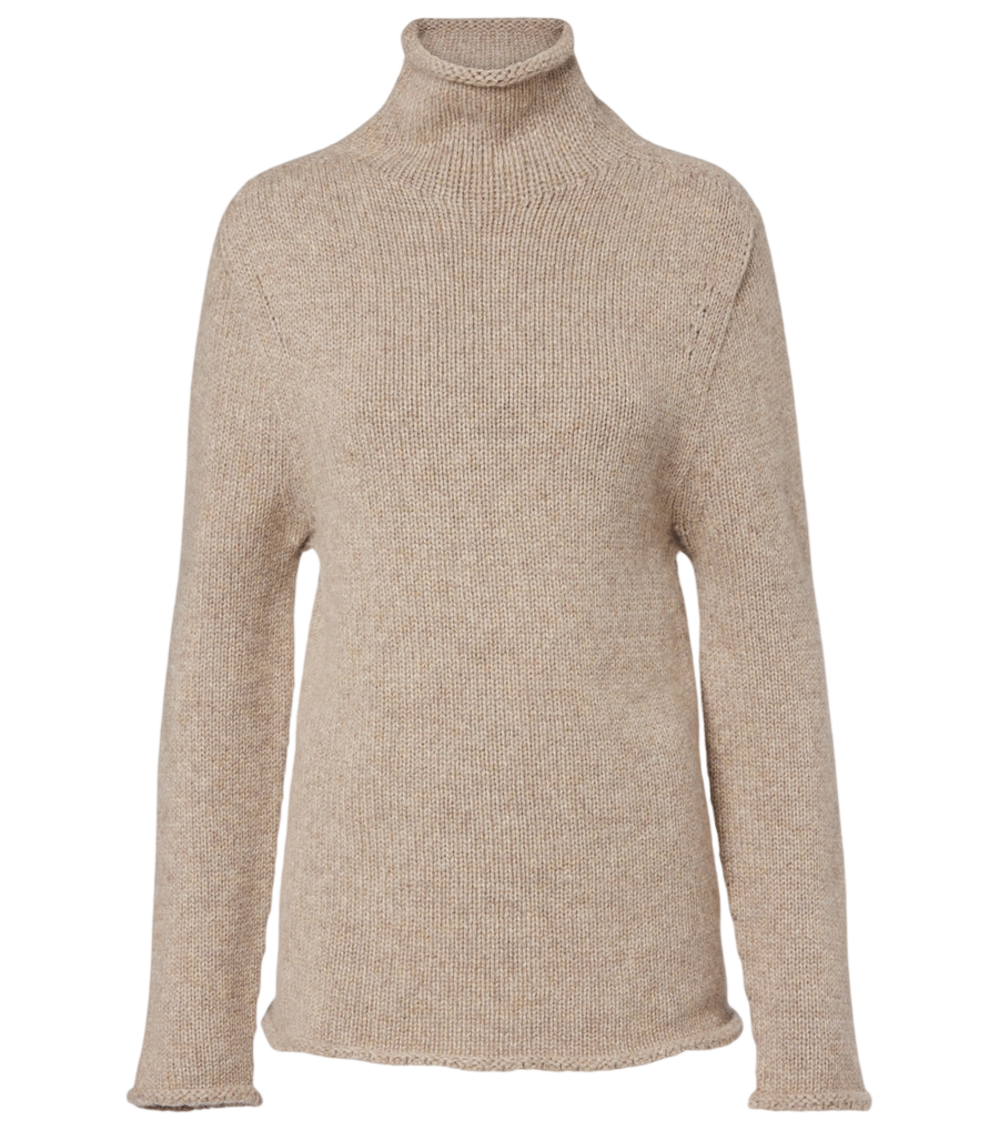 The Row Mariam cashmere turtleneck sweater