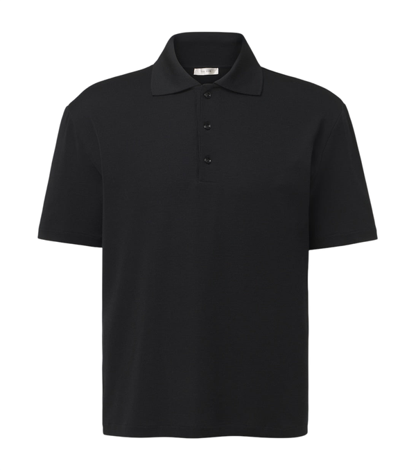 The Row Mistral wool and silk polo shirt