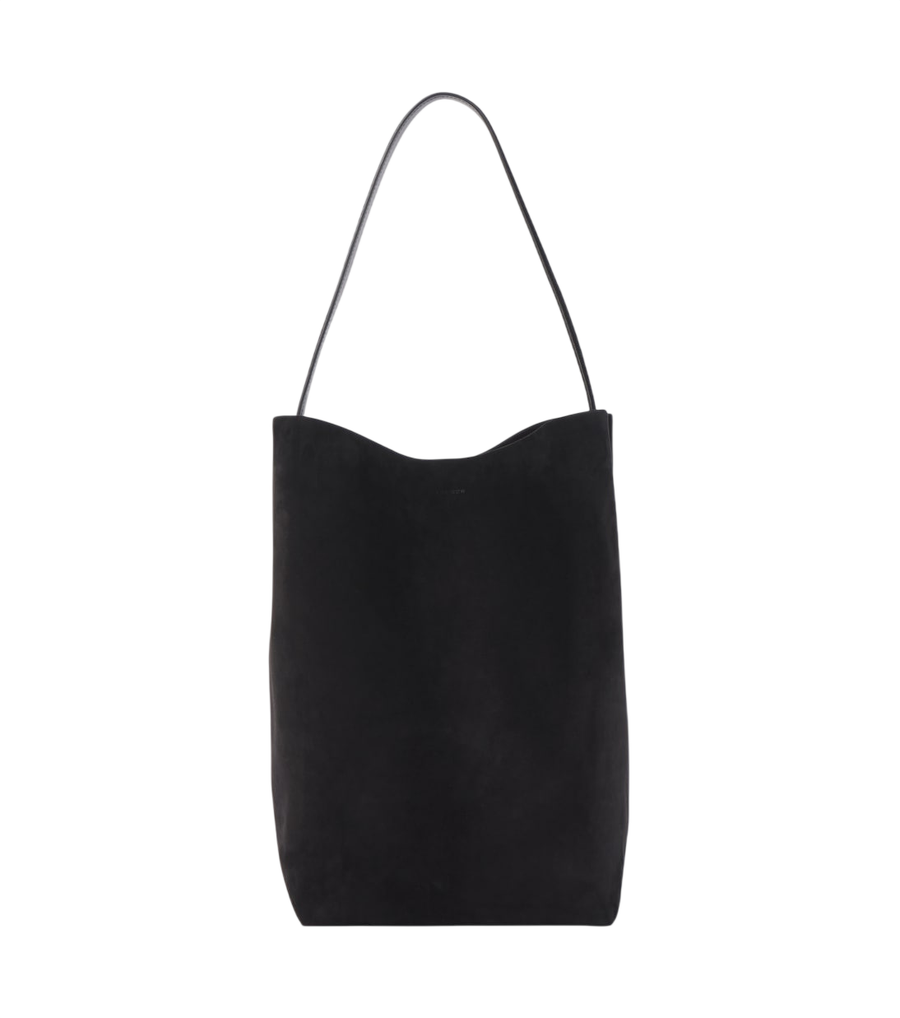 The Row N/S Park Large suede tote bag