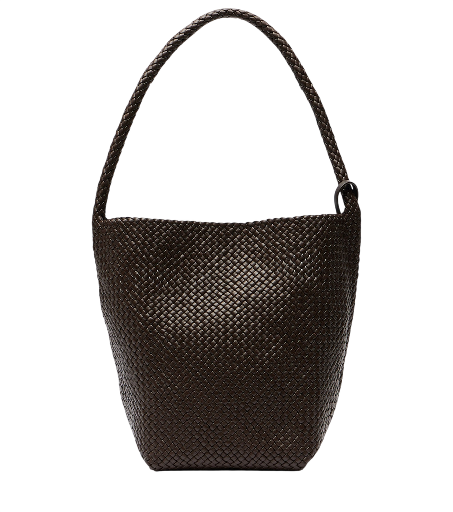 The Row N/S Park Medium woven leather shoulder bag