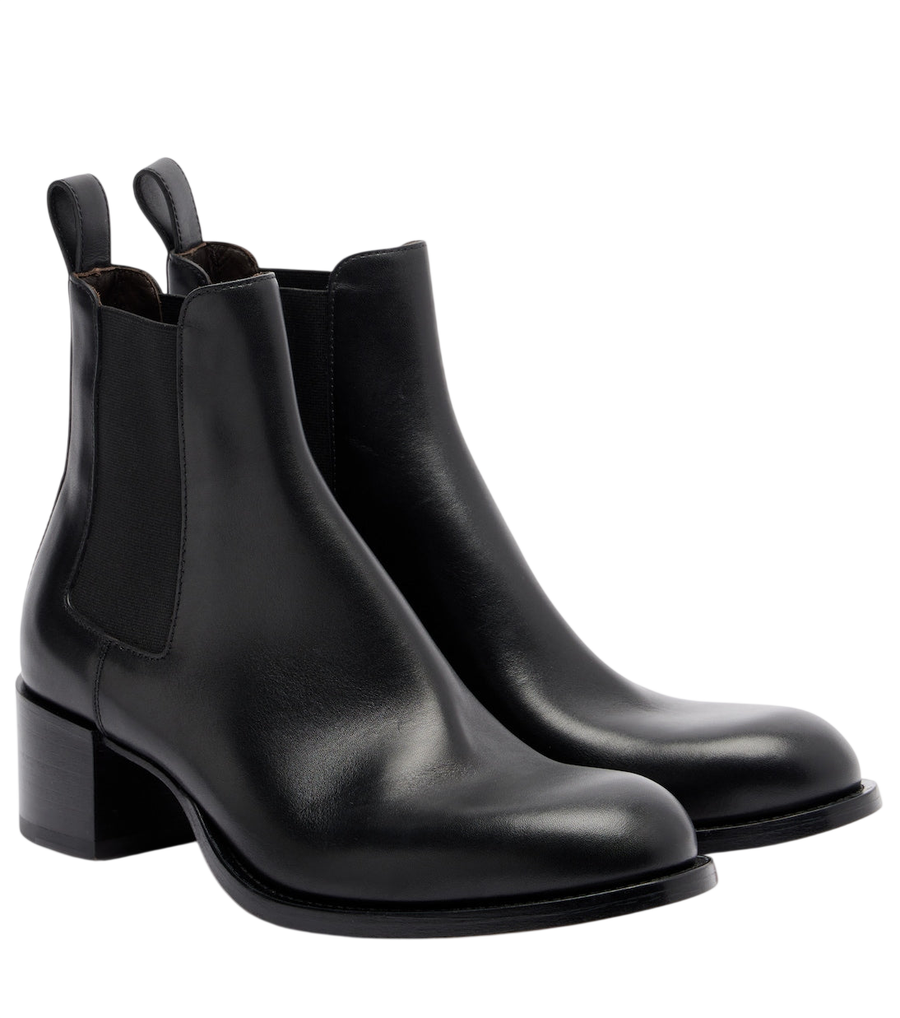 The Row Nobilis Chelsea leather ankle boots