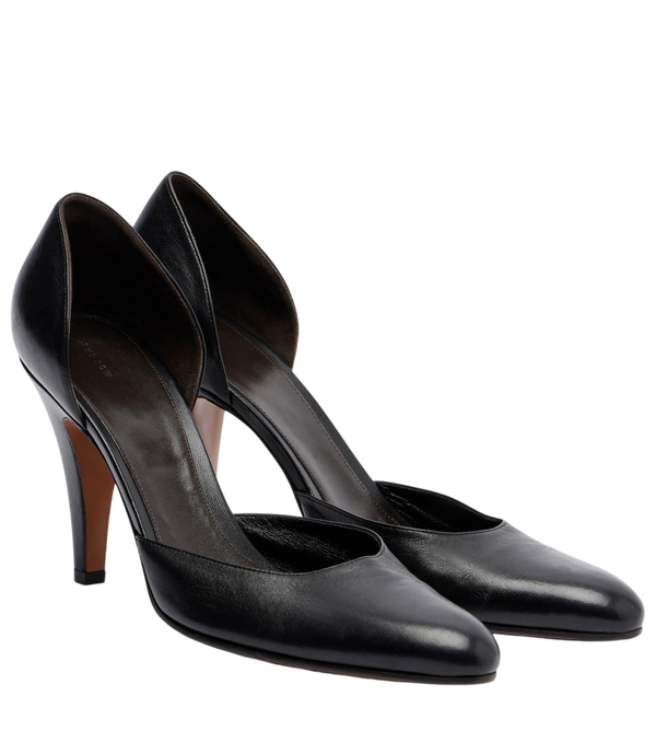 The Row Ornella D'Orsay leather pumps