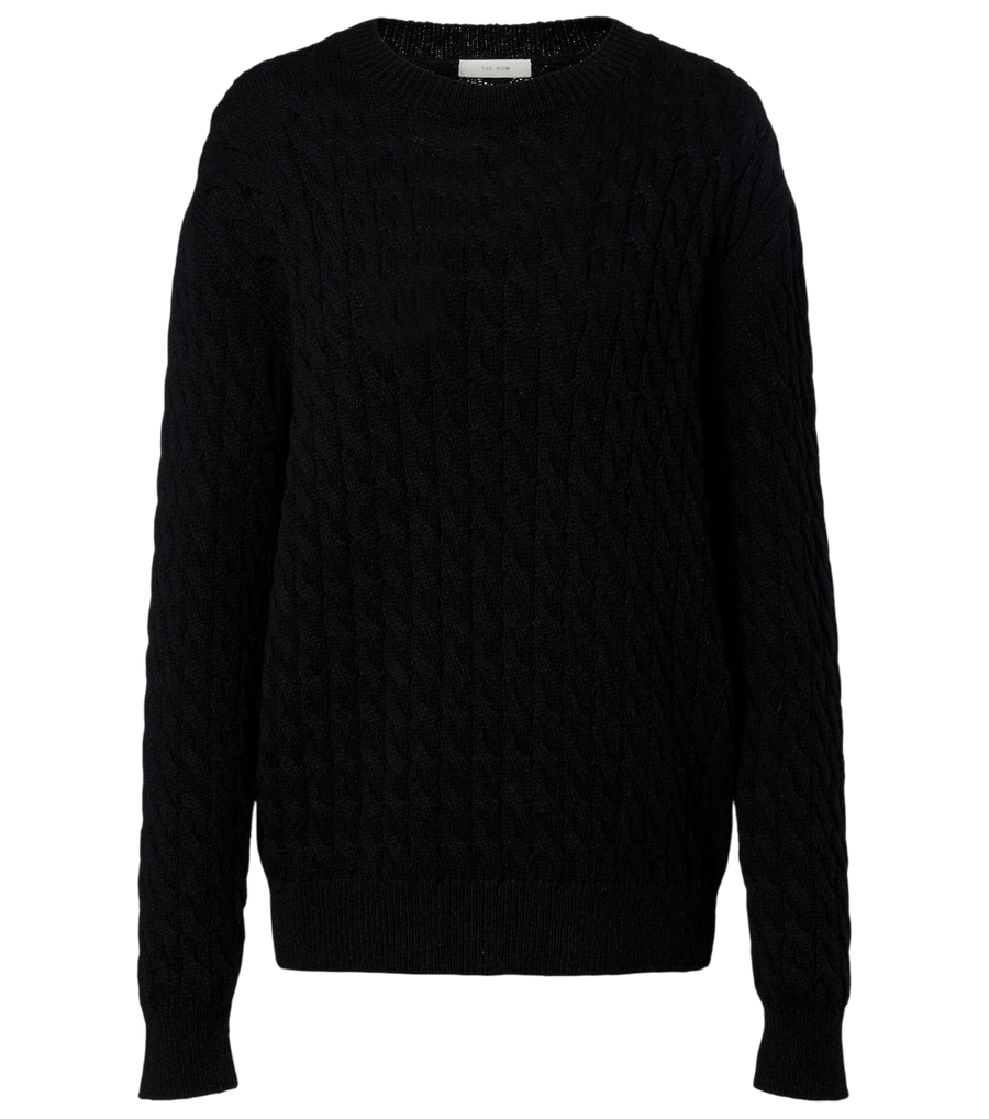 The Row Orus cable-knit cotton and linen sweater