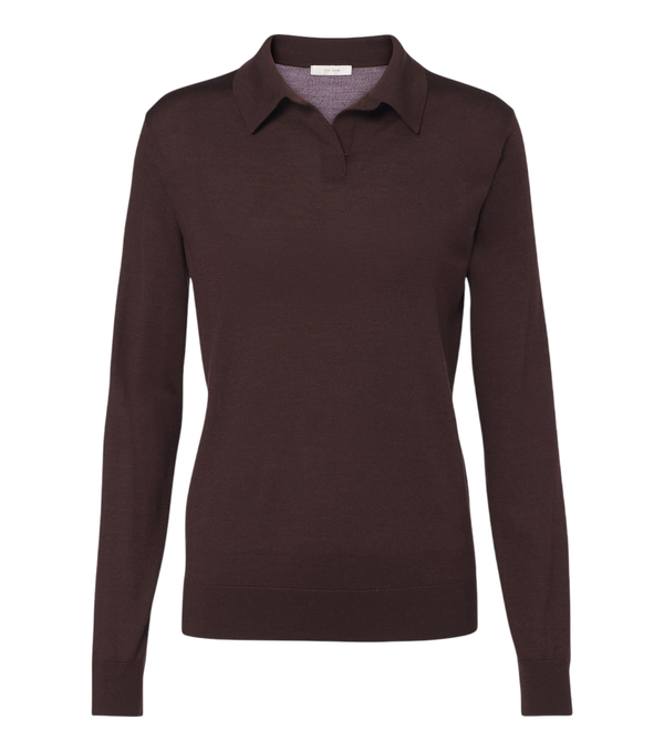 The Row Pauli wool and silk polo sweater