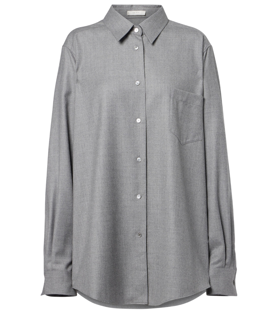 The Row Pino virgin wool shirt