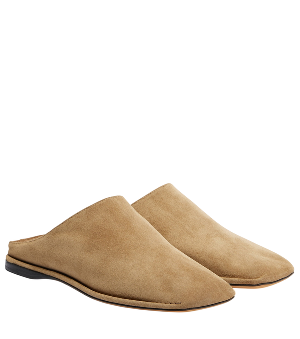 The Row Piper suede mules