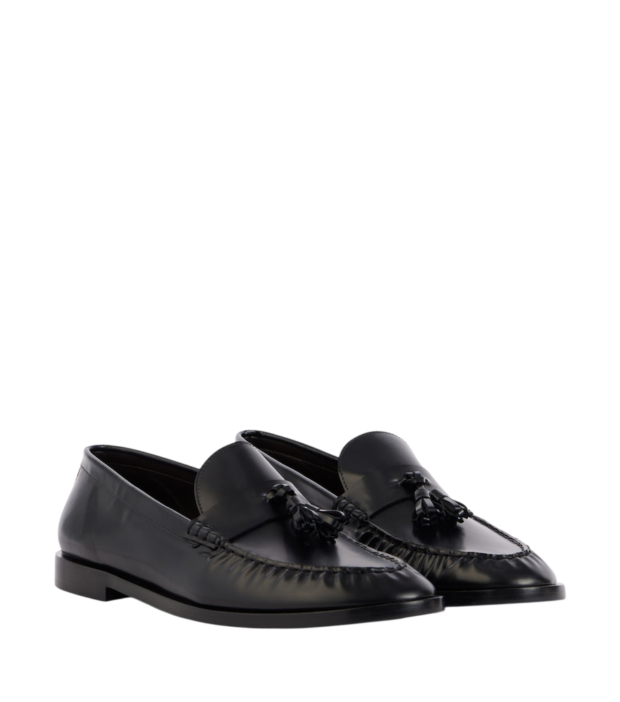 The Row Polished leather loafers