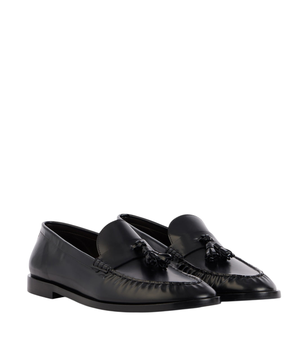 The Row Polished leather loafers