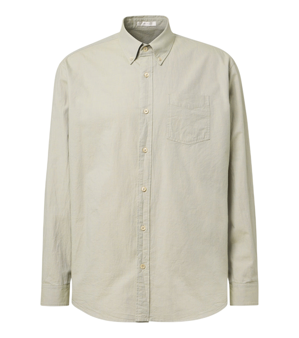 The Row Pompeo cotton chambray shirt