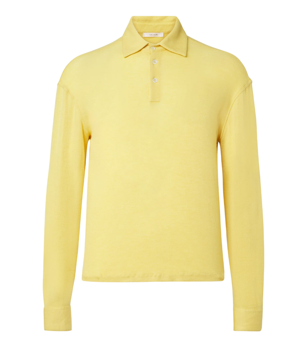 The Row Reyes cashmere and silk polo sweater