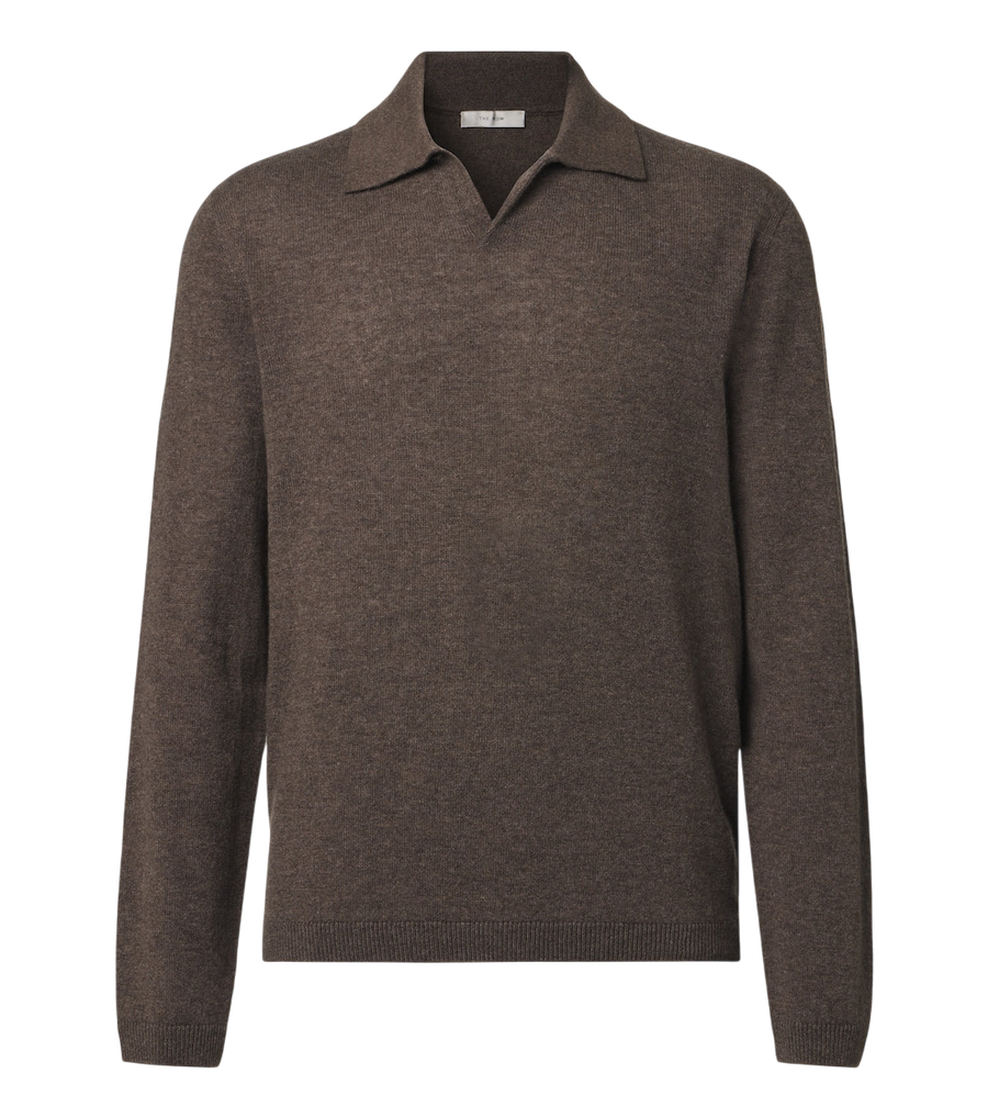 The Row Ripley cashmere polo sweater