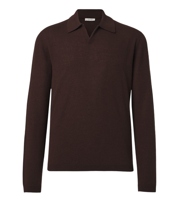 The Row Ripley cashmere polo sweater
