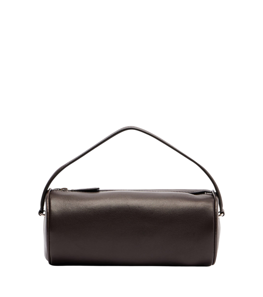 The Row Round '90s leather tote bag