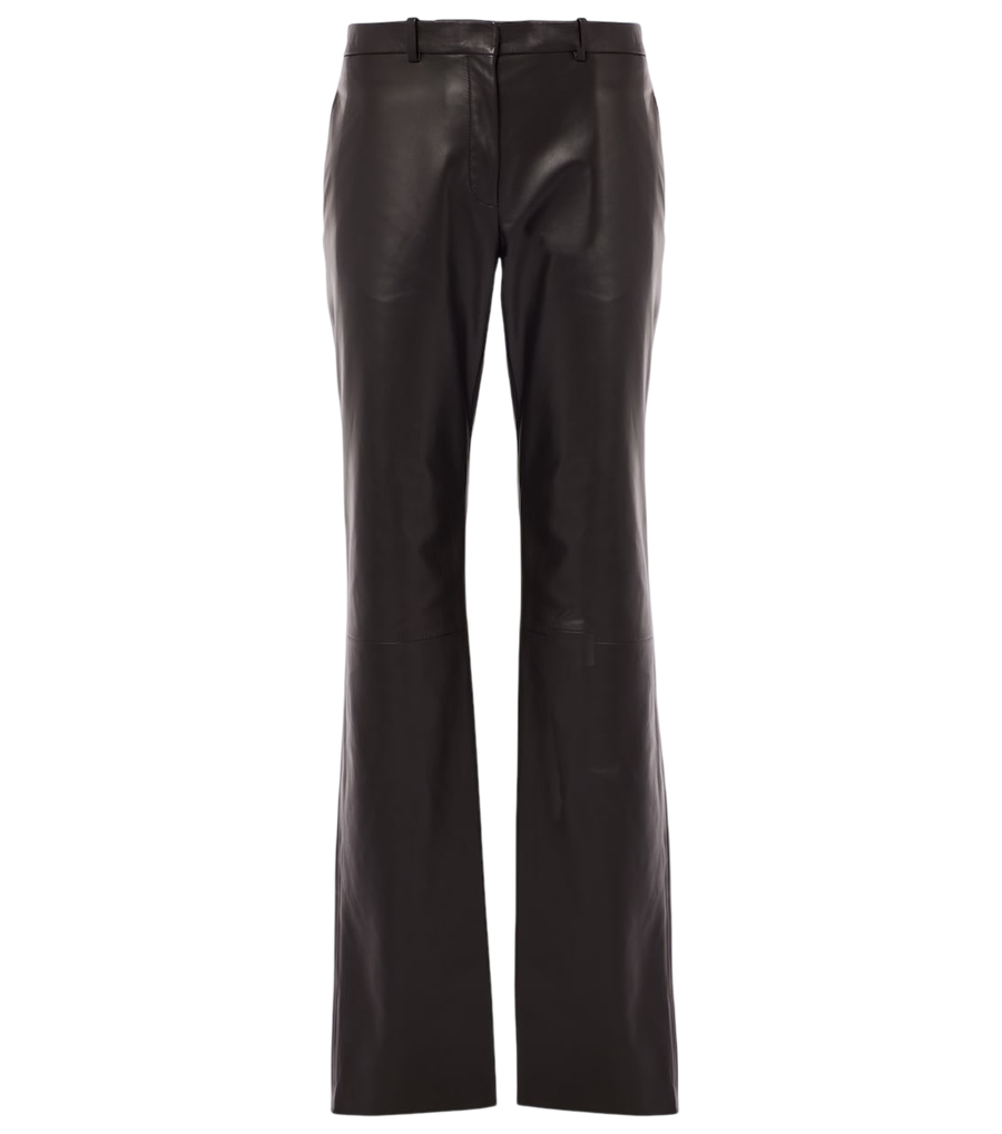 The Row Selviese leather straight pants