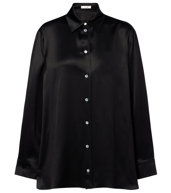 The Row Camicia oversize in raso di seta Sisilia