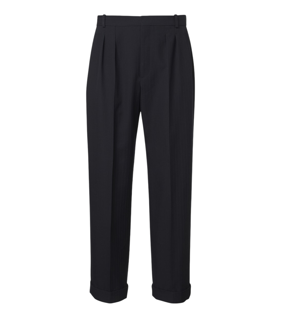 The Row Tavel pleated wool and cashmere straight pants