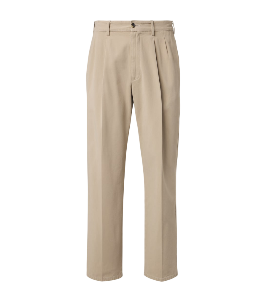 The Row Tomasino cotton twill straight pants