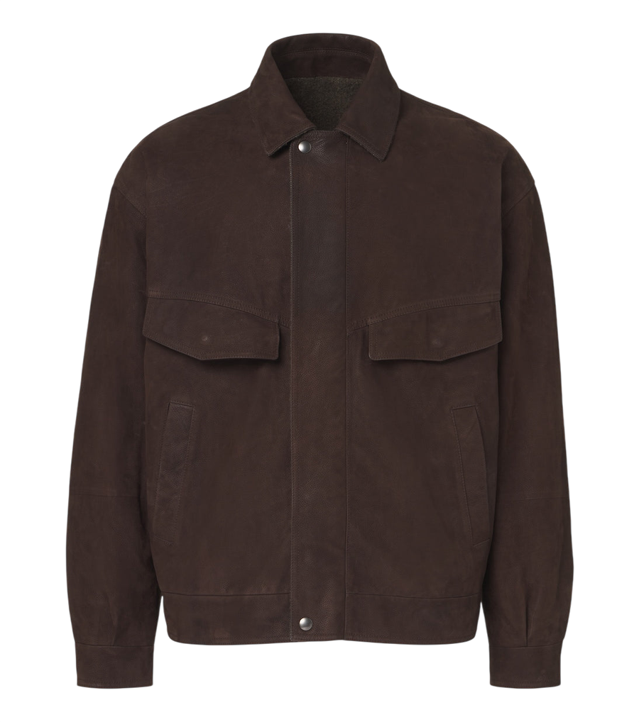 The Row Vana reversible leather blouson jacket