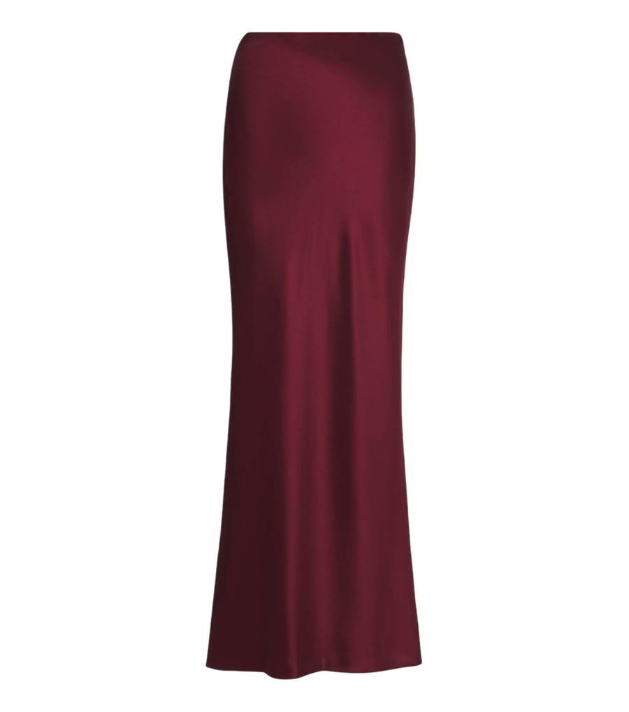 The Sei Draped silk charmeuse maxi skirt