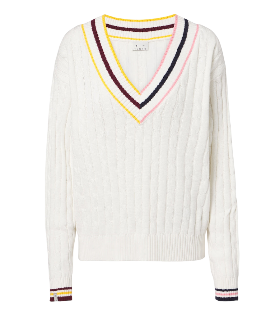 The Upside Josette cable-knit cotton sweater
