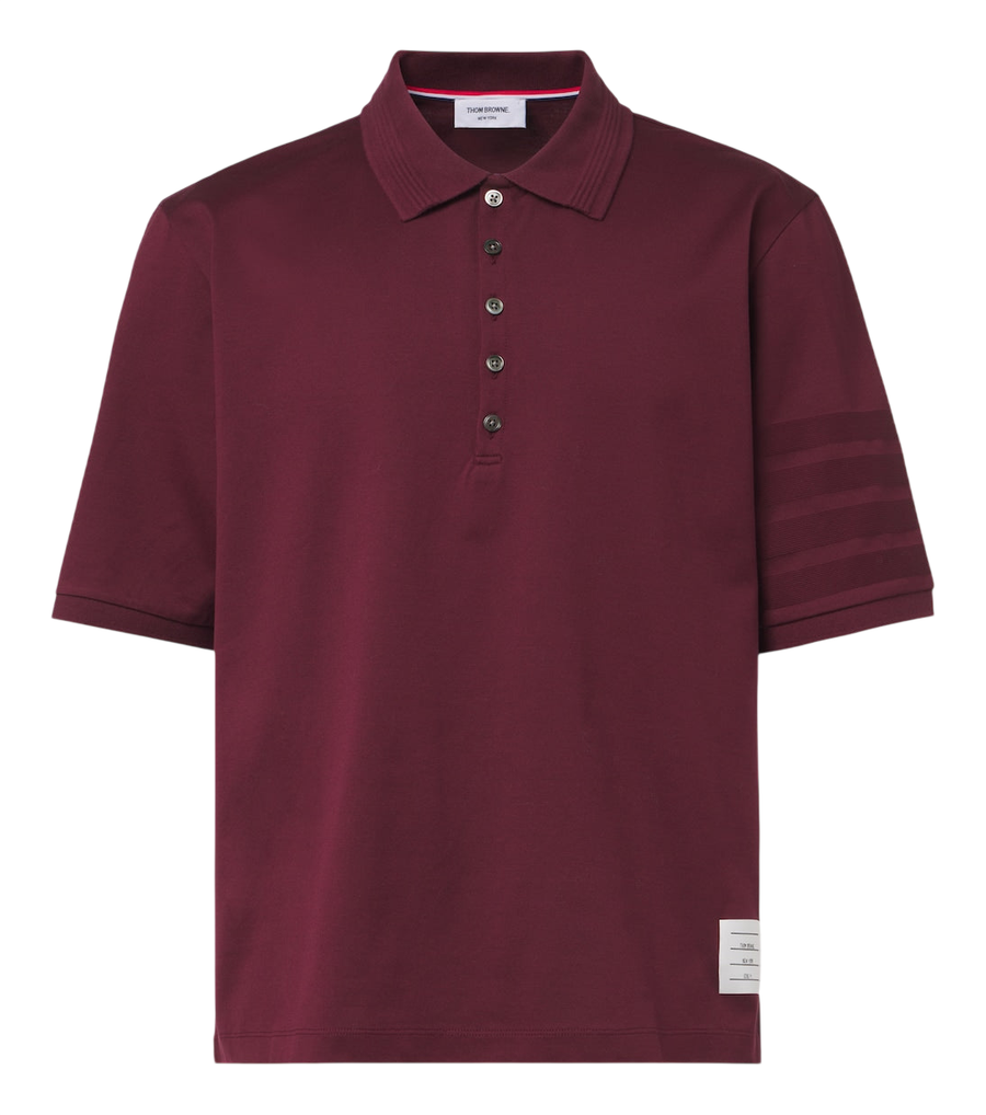 Thom Browne 4-Bar cotton polo shirt