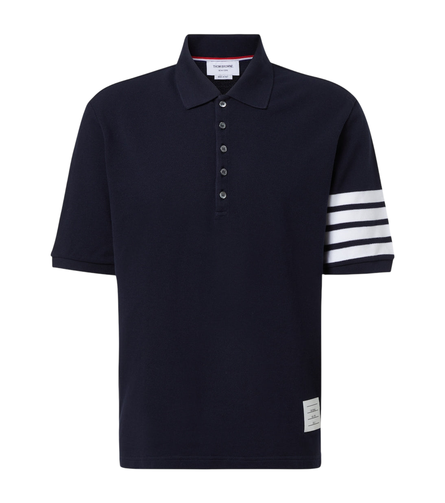 Thom Browne 4-Bar cotton polo shirt