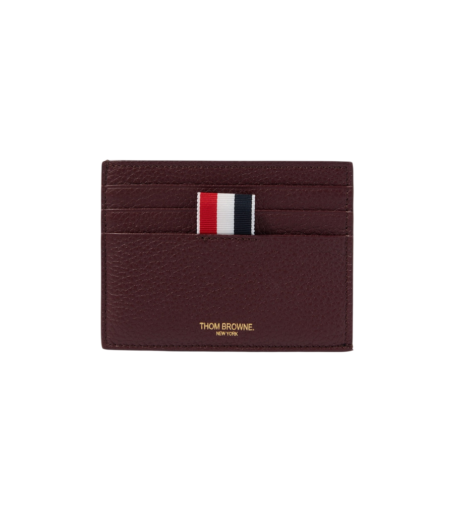 Thom Browne RWB Stripe leather cardholder