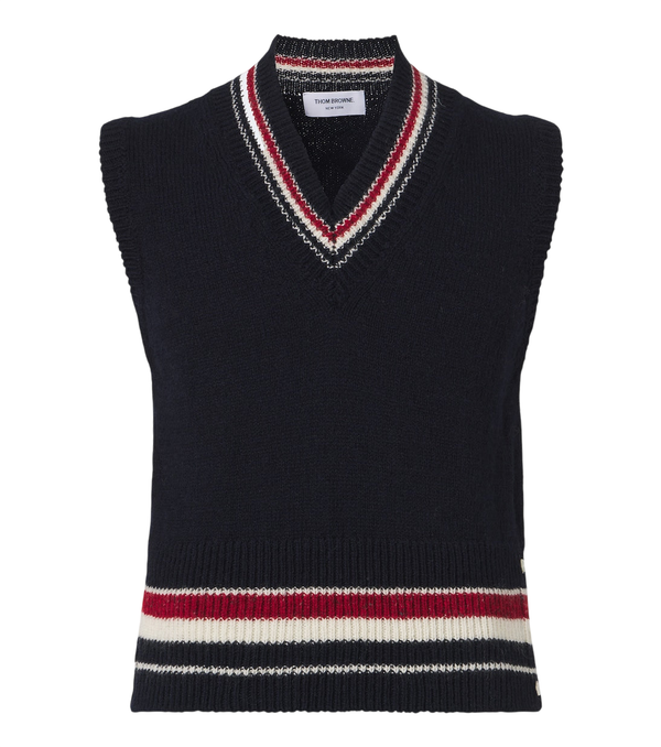 Thom Browne Wool and mohair sweater vest
