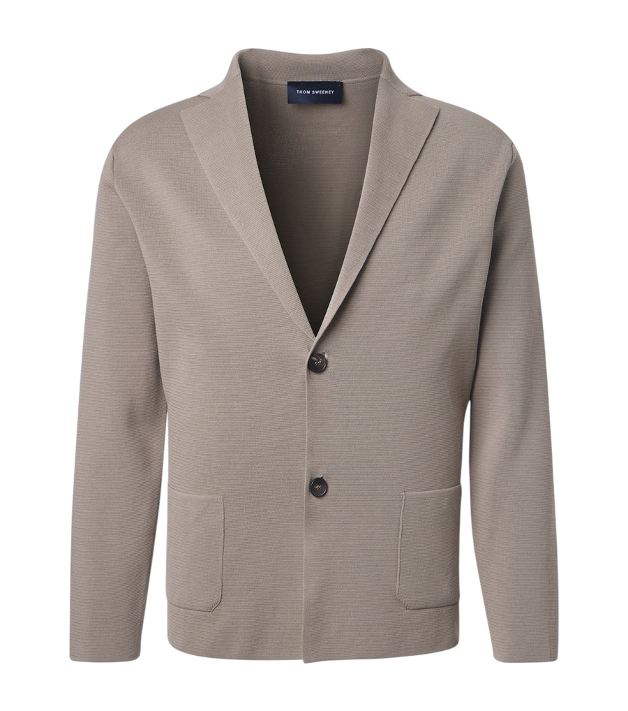 Thom Sweeney Cotton crêpe blazer