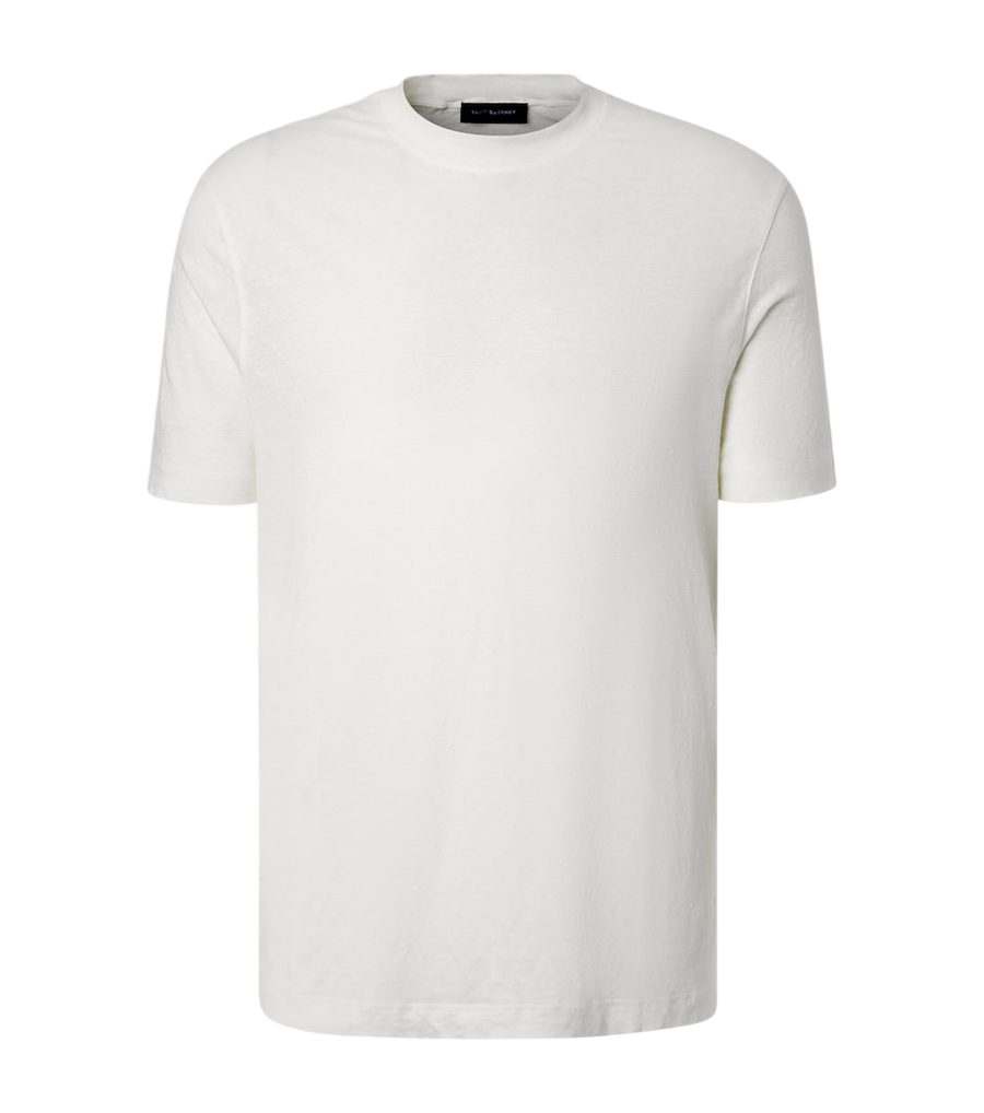 Thom Sweeney Linen-blend T-shirt