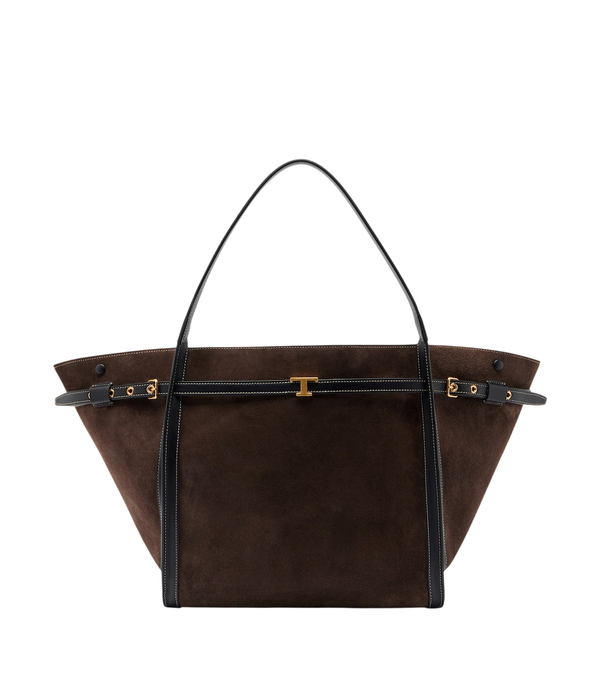 Tod's T Timeless Medium suede tote bag